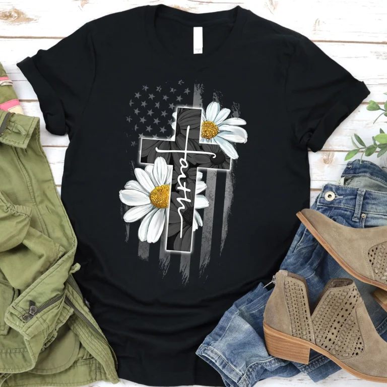 Aesthetic Christian Graphic Tees and Retro Daisy Tees